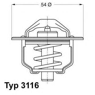 Термостат, що охолоджує рідину WAHLER 3116.82D