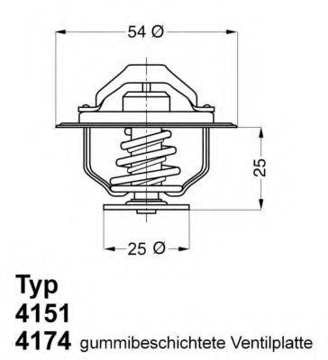 Термостат, що охолоджує рідину WAHLER 4174.79D