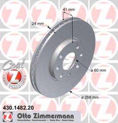 гальмівний диск ZIMMERMANN 430.1482.20