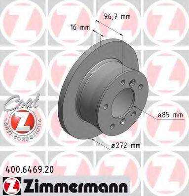 гальмівний диск ZIMMERMANN 400.6469.20