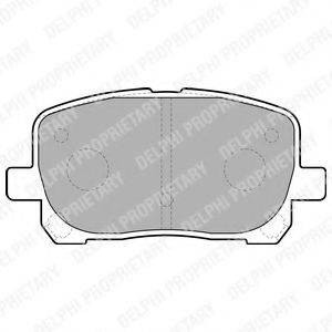 Комплект гальмівних колодок, дискове гальмо DELPHI LP1711