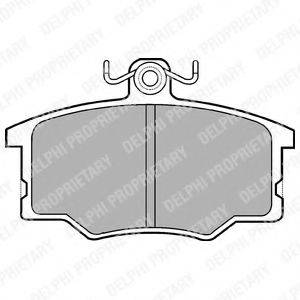 Комплект гальмівних колодок, дискове гальмо DELPHI LP179