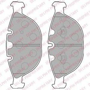 Комплект гальмівних колодок, дискове гальмо DELPHI LP1798
