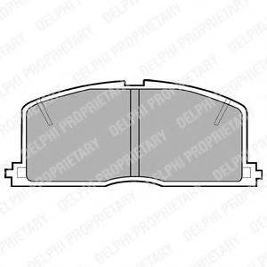 Комплект гальмівних колодок, дискове гальмо DELPHI LP460