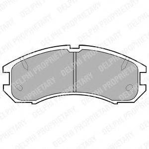 Комплект гальмівних колодок, дискове гальмо DELPHI LP595