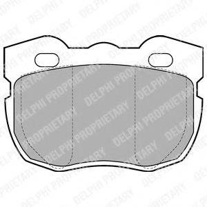 Комплект гальмівних колодок, дискове гальмо DELPHI LP599
