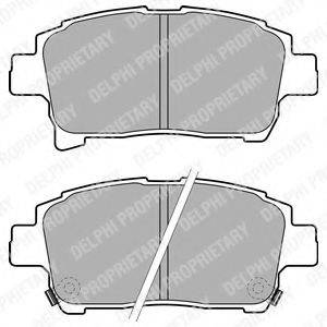Комплект гальмівних колодок, дискове гальмо DELPHI LP1896