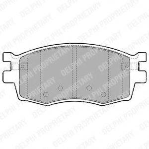 Комплект гальмівних колодок, дискове гальмо DELPHI LP1951