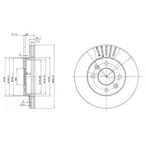 гальмівний диск DELPHI BG2282