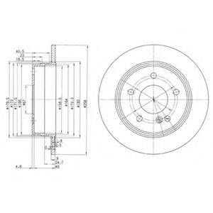 гальмівний диск DELPHI BG2761