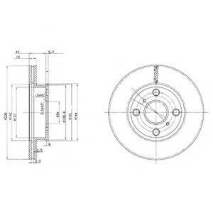 гальмівний диск DELPHI BG2424