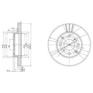 гальмівний диск DELPHI BG2673