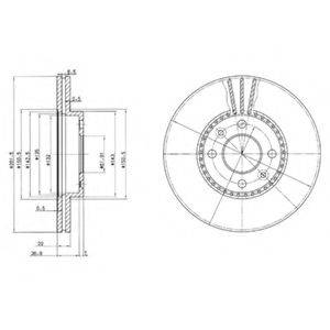 гальмівний диск DELPHI BG2693