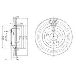 гальмівний диск DELPHI BG2844