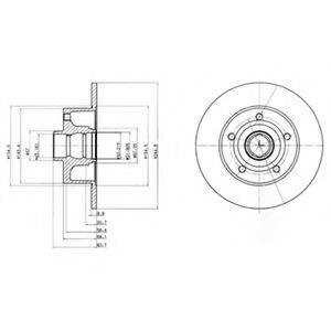 гальмівний диск DELPHI BG3030