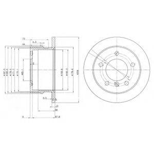 гальмівний диск DELPHI BG3235