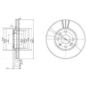 гальмівний диск DELPHI BG3404