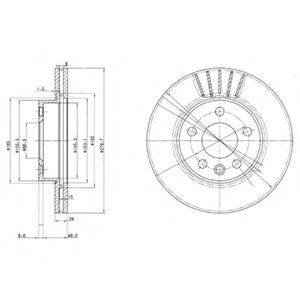 гальмівний диск DELPHI BG3417