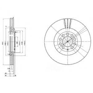 гальмівний диск DELPHI BG3528