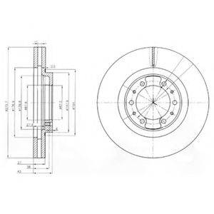 гальмівний диск DELPHI BG3586