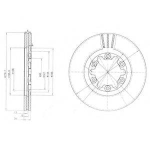 гальмівний диск DELPHI BG3809