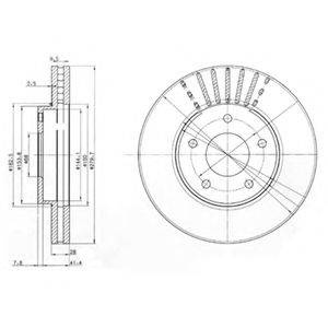 гальмівний диск DELPHI BG3816