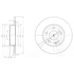 гальмівний диск DELPHI BG3840