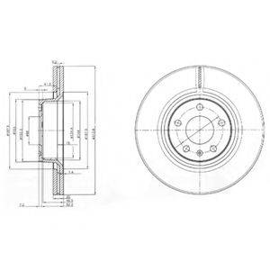гальмівний диск DELPHI BG3942
