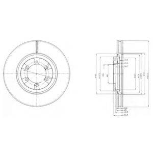 гальмівний диск DELPHI BG4133