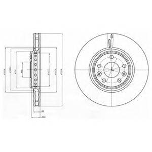 гальмівний диск DELPHI BG4266
