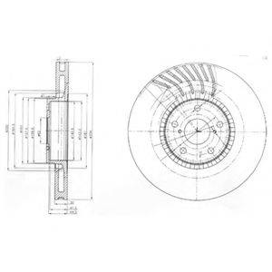 гальмівний диск DELPHI BG9011