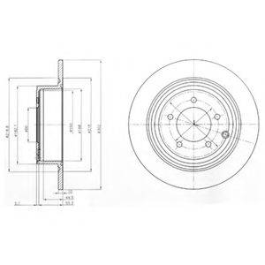 гальмівний диск DELPHI BG4169