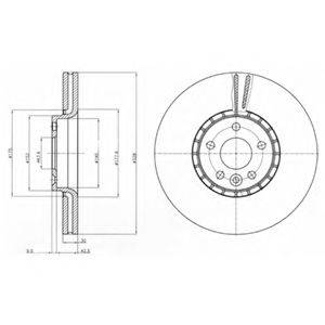 гальмівний диск DELPHI BG9085