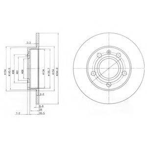 гальмівний диск DELPHI BG2753C