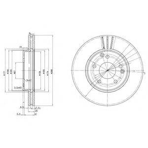 гальмівний диск DELPHI BG3240C