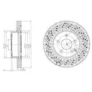 гальмівний диск DELPHI BG4142C