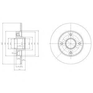 гальмівний диск DELPHI BG9022RSC