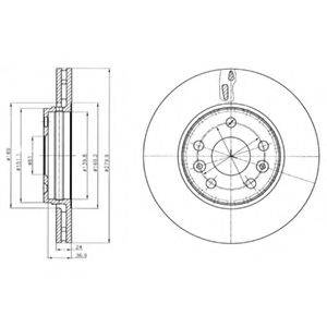 гальмівний диск DELPHI BG4317C