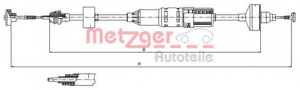 Трос, управління зчепленням METZGER 10.3443