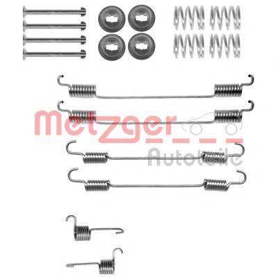 Комплектуючі, гальмівна колодка METZGER 105-0021