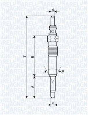 Свічка розжарювання MAGNETI MARELLI 062900071304