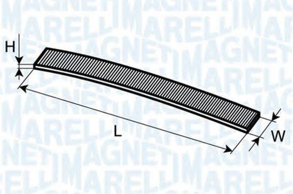 Фільтр, повітря у внутрішньому просторі MAGNETI MARELLI 350203062080