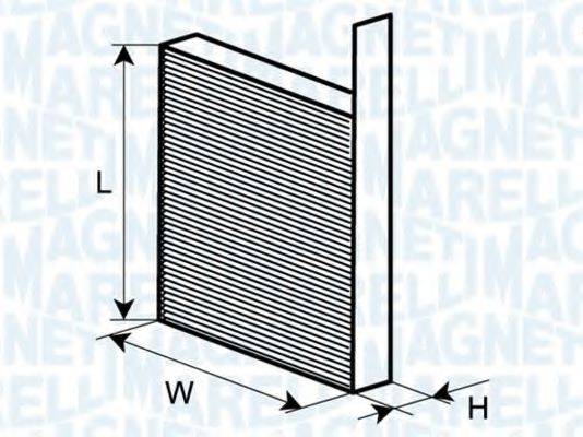 Фільтр, повітря у внутрішньому просторі MAGNETI MARELLI 350203062190