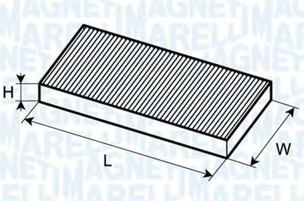 Фільтр, повітря у внутрішньому просторі MAGNETI MARELLI 350203063530