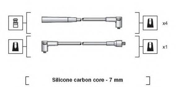 Комплект дротів запалення MAGNETI MARELLI 941318111071