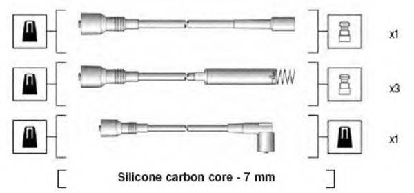 Комплект дротів запалення MAGNETI MARELLI 941125280680