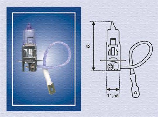 Лампа розжарювання, протитуманна фара; Лампа розжарювання MAGNETI MARELLI 002554100000