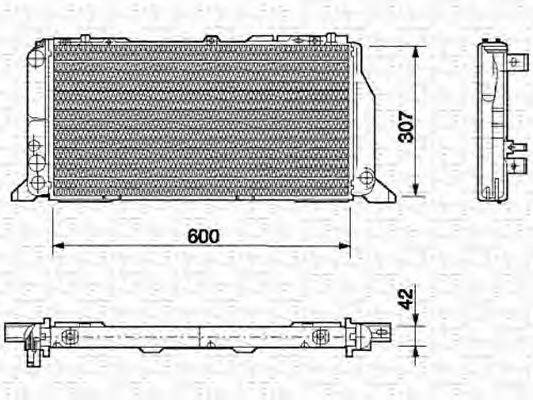 Радіатор, охолодження двигуна MAGNETI MARELLI 350213406000